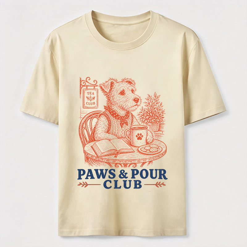 Paws And Pour Tea Dog Tee