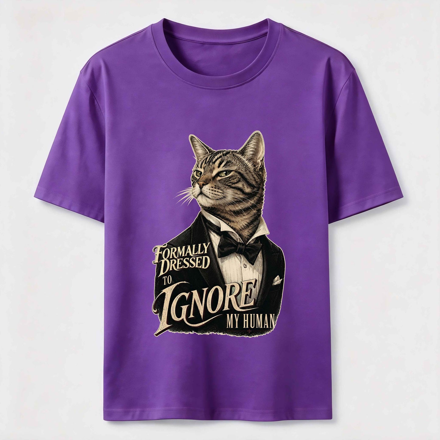 Dressed To Ignore My Human Cat T-Shirt