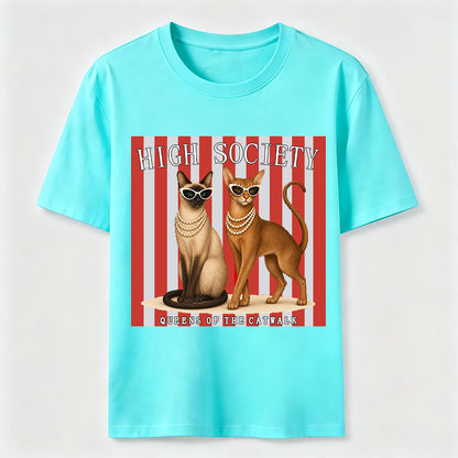 High Society Cat Chic Catwalk Graphic Tee