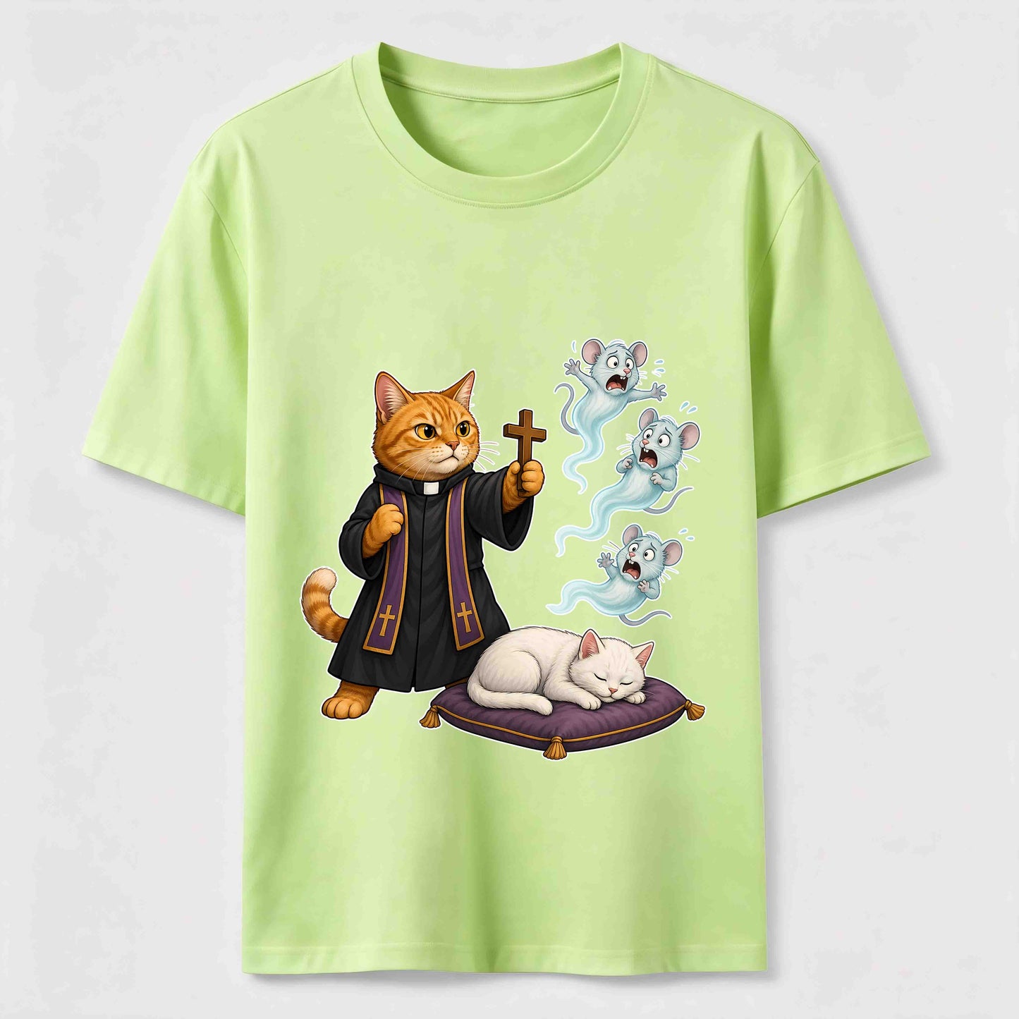 Mouse Exorcist Cat T-Shirt
