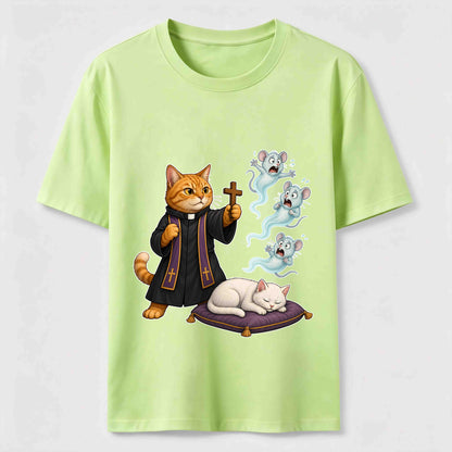 Mouse Exorcist Cat T-Shirt