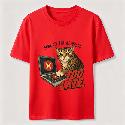 Paws Off The Keyboard Cat T-Shirt