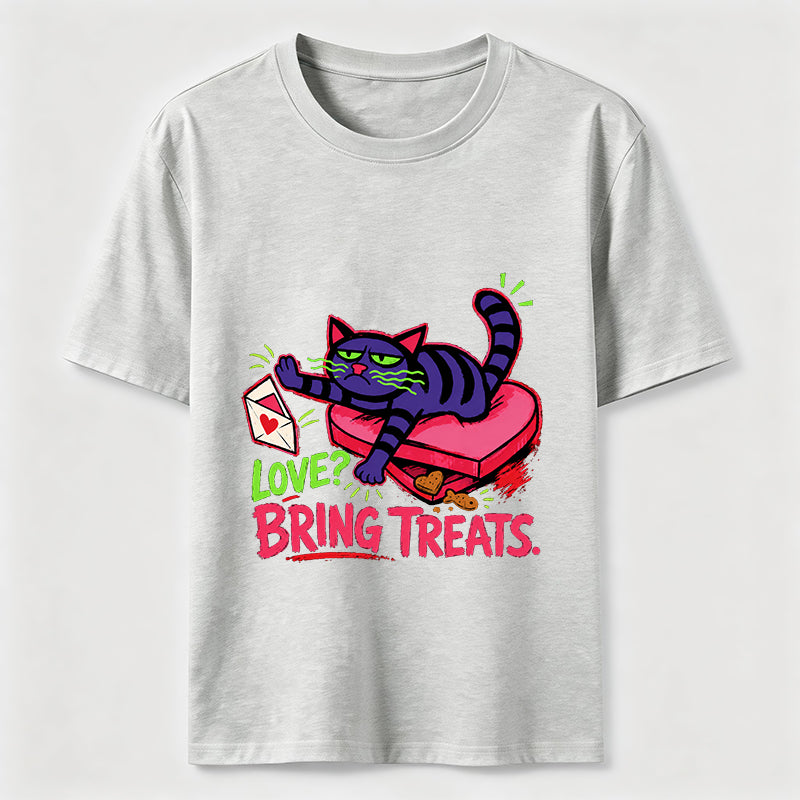 Love Means Treats Cat Tee