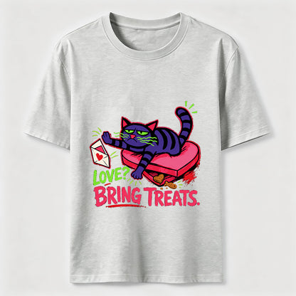 Love Means Treats Cat Tee