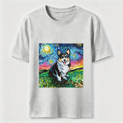 Van Gogh Inspired Corgi Starry Night