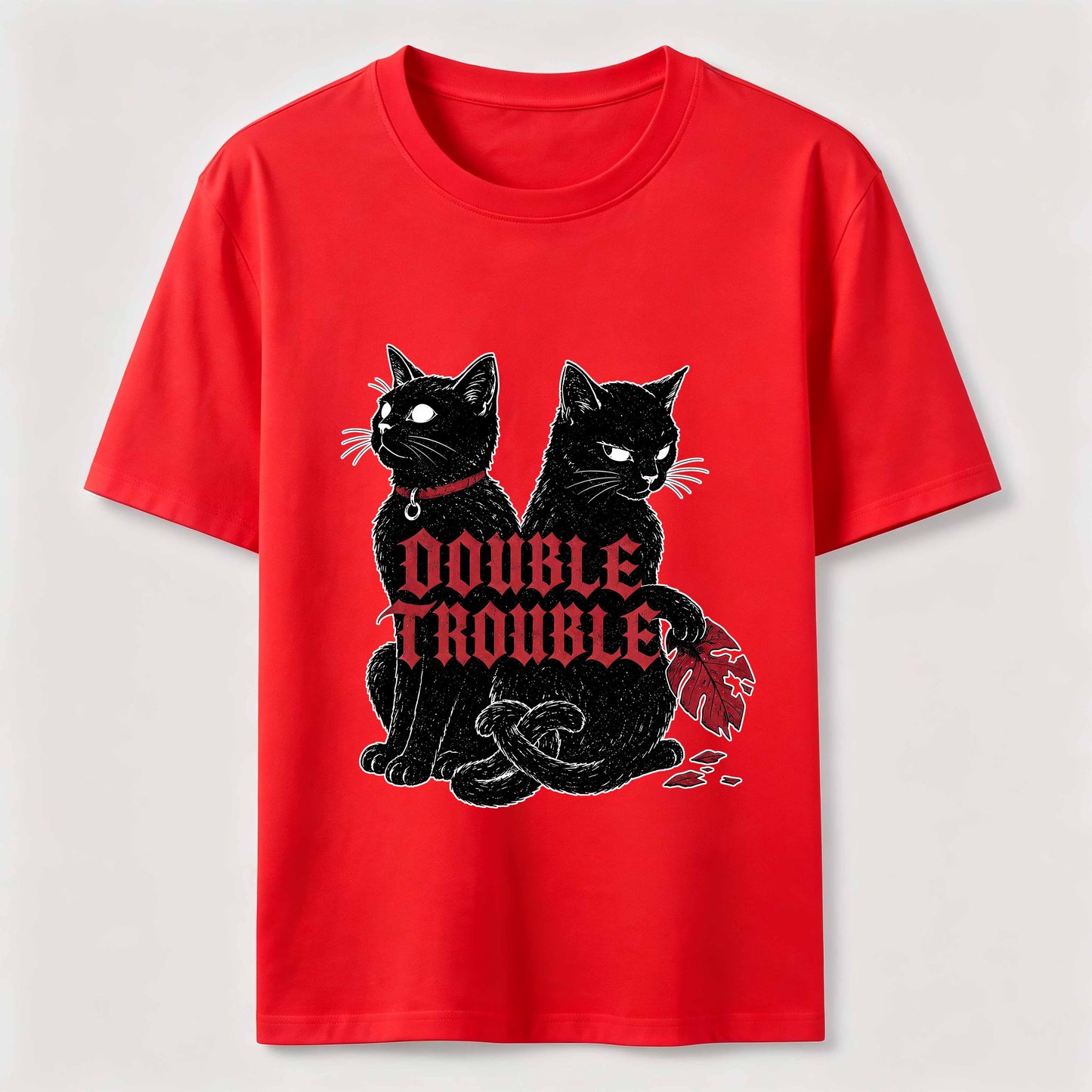 Double Trouble Black Cat Tee