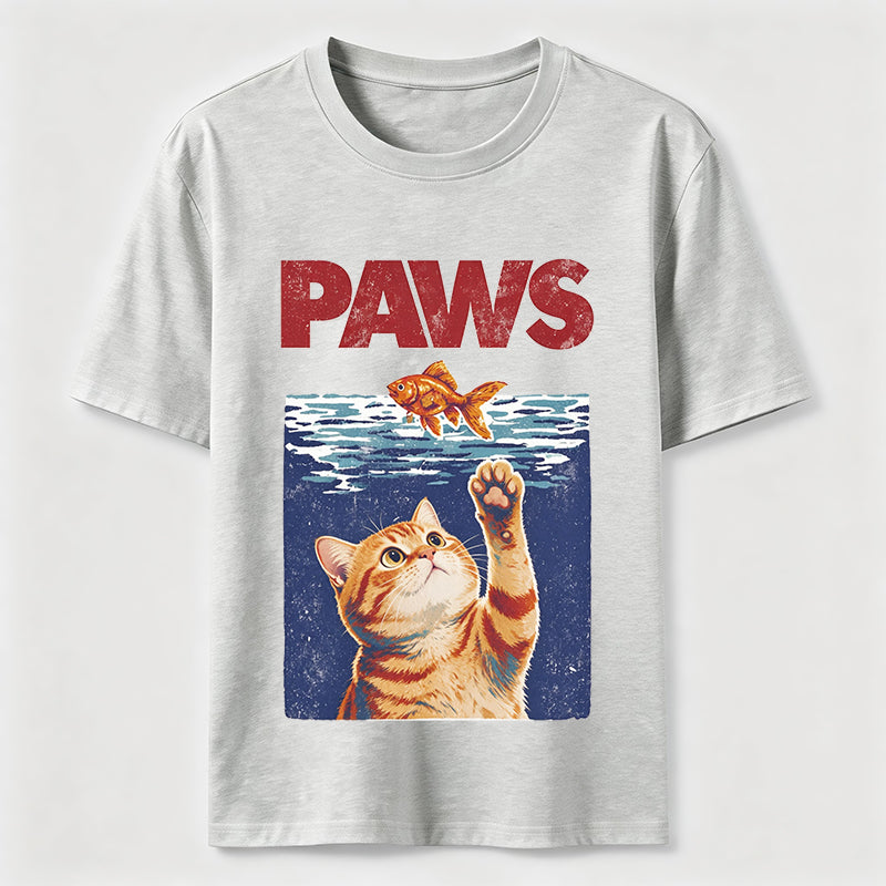 Cat And Fish Paw Reach Tee