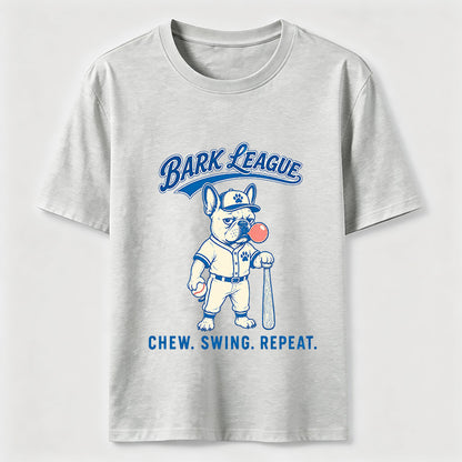 Bark League Baseball Dog Tee