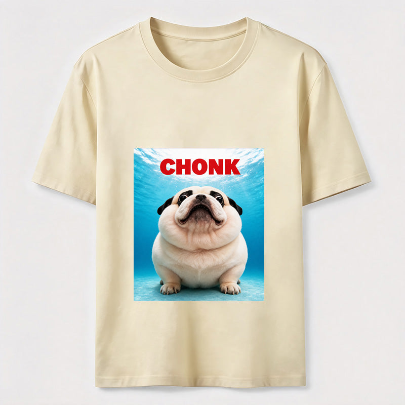 Certified Chonk Funny Pug Dog Lover Graphic T-Shirt