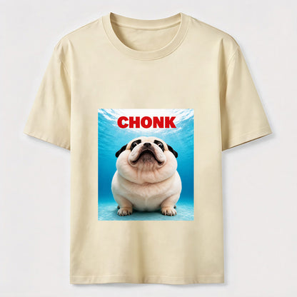 Certified Chonk Funny Pug Dog Lover Graphic T-Shirt
