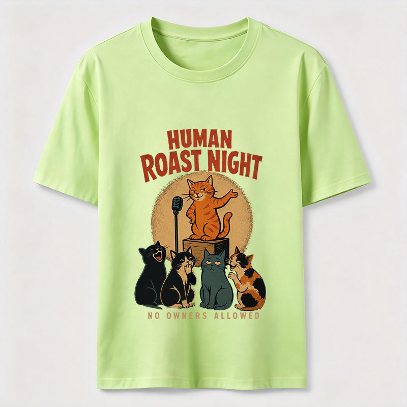No Owners Allowed Cat Comedy Club Graphic Shirt