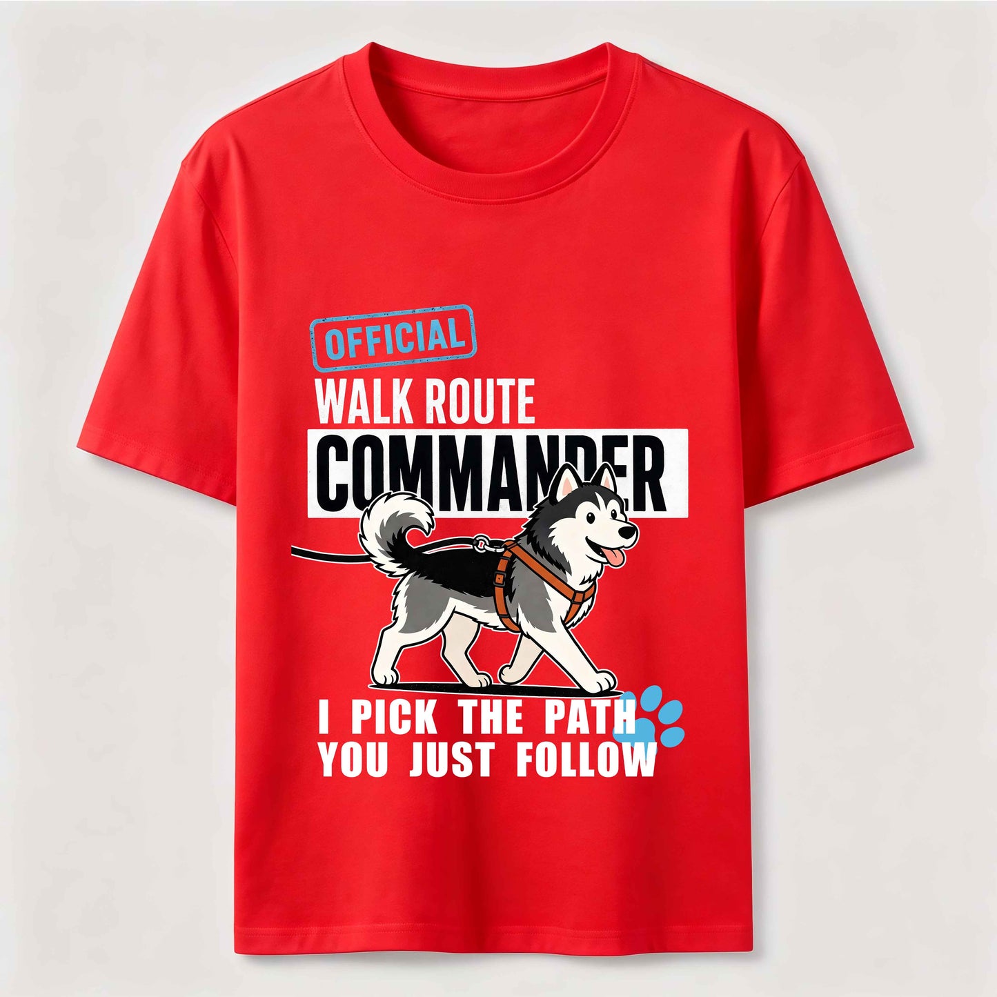 Husky Walk Commander T-Shirt