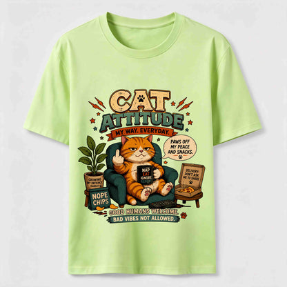 Cat Attitude Graphic Tee