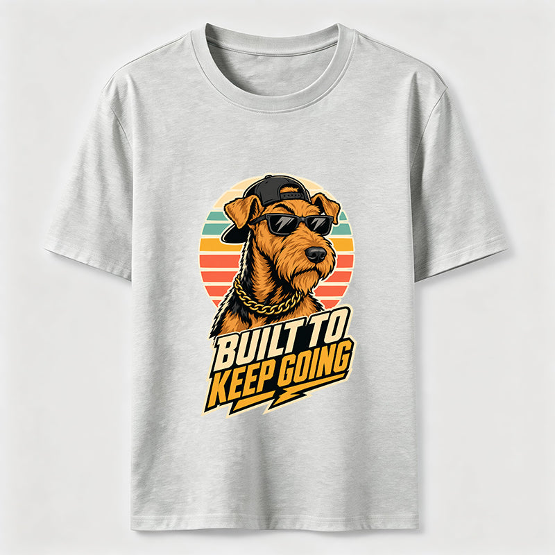 Built To Keep Going Cool Dog Streetwear Graphic Tee