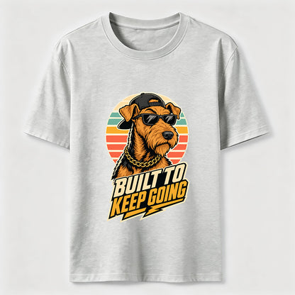 Built To Keep Going Cool Dog Streetwear Graphic Tee