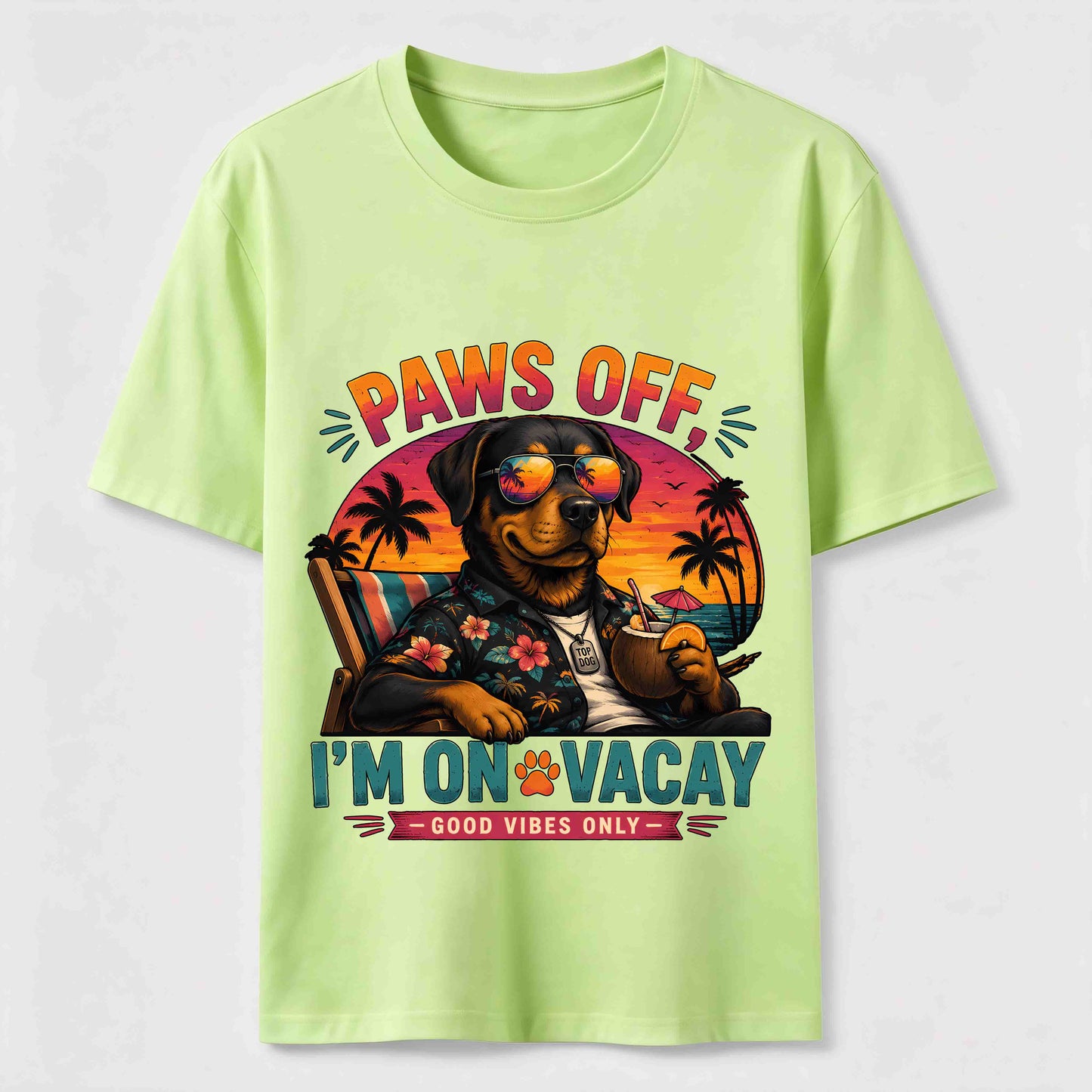 Paws Off I'm On Vacay Dog Tee