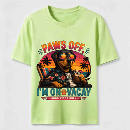 Paws Off I'm On Vacay Dog Tee