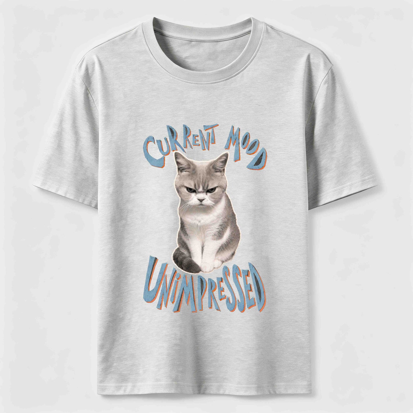 Current Mood Unimpressed Cat T-Shirt