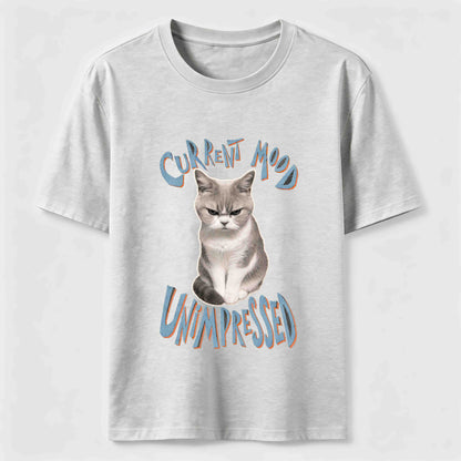 Current Mood Unimpressed Cat T-Shirt