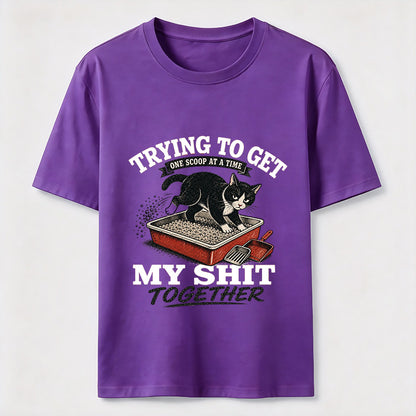 Trying To Get My Shit Together Cat Tee