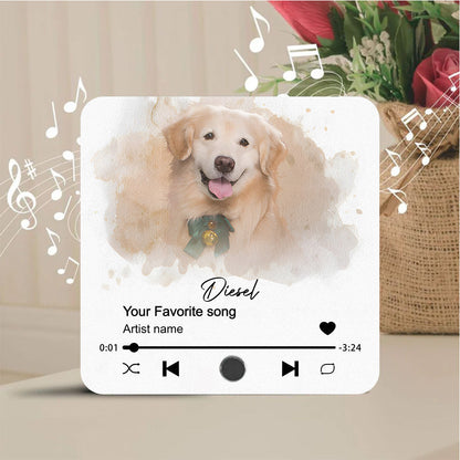 Pet From Photo - Personalized Customized Acrylic Music Magnet