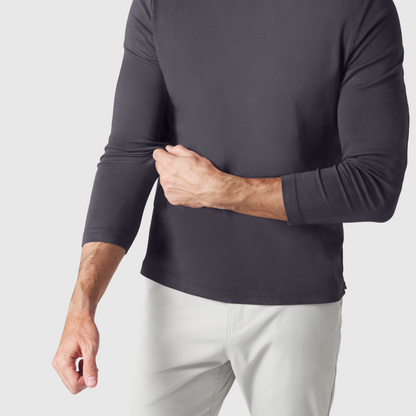 Precision Long Sleeve Tee -- Charcoal Gray