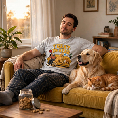Funny Dog & Cat Parent Graphic Tee for Pet Lovers