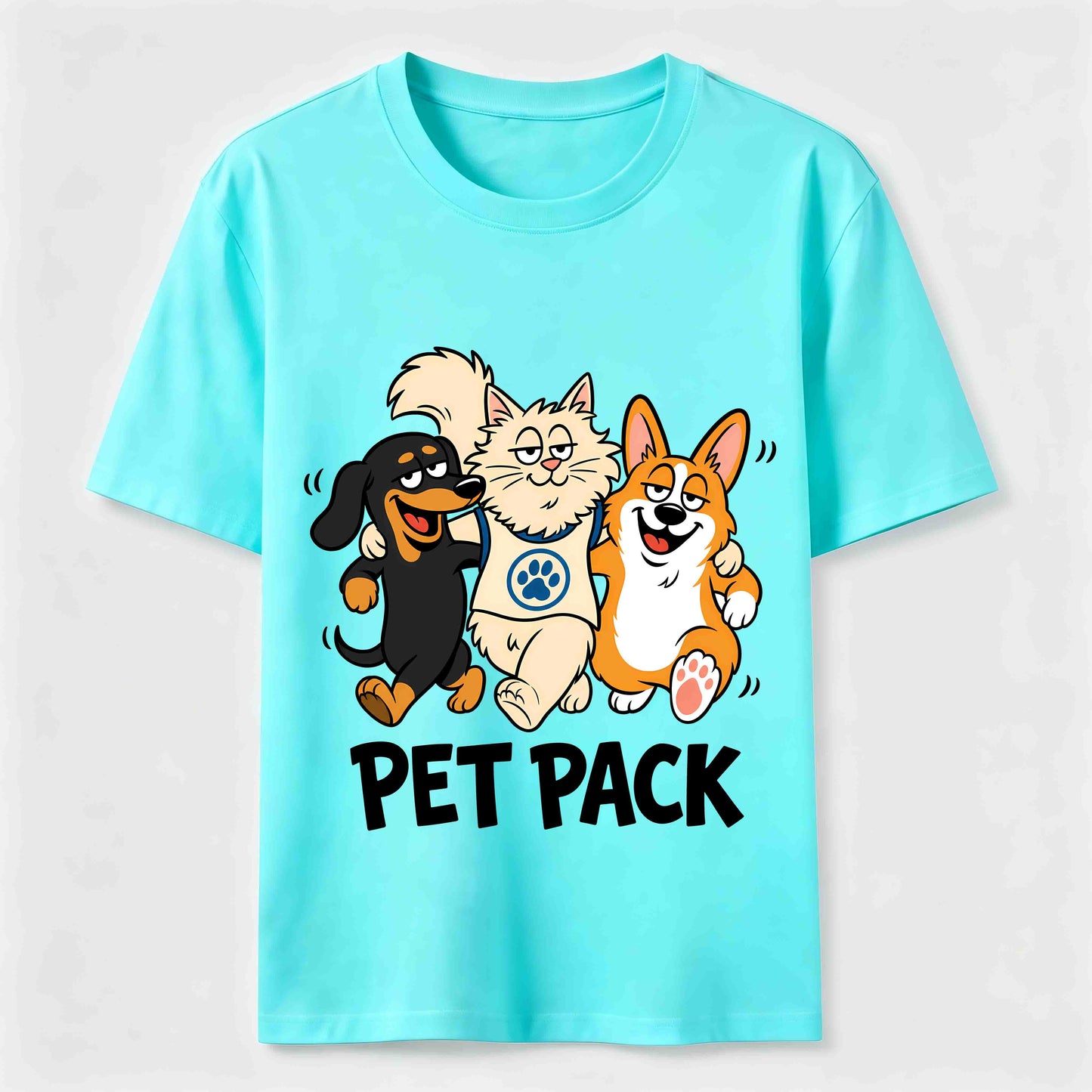 Pet Pack Dog And Cat Tee