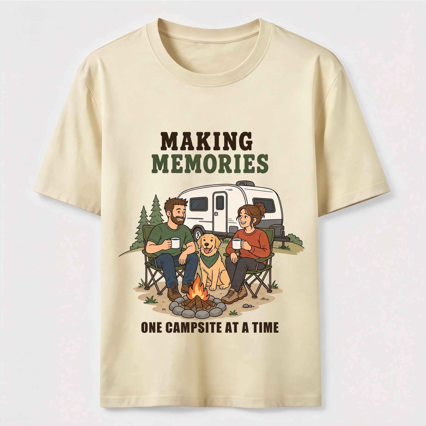 Making Memories Camping with My Dog T-Shirt