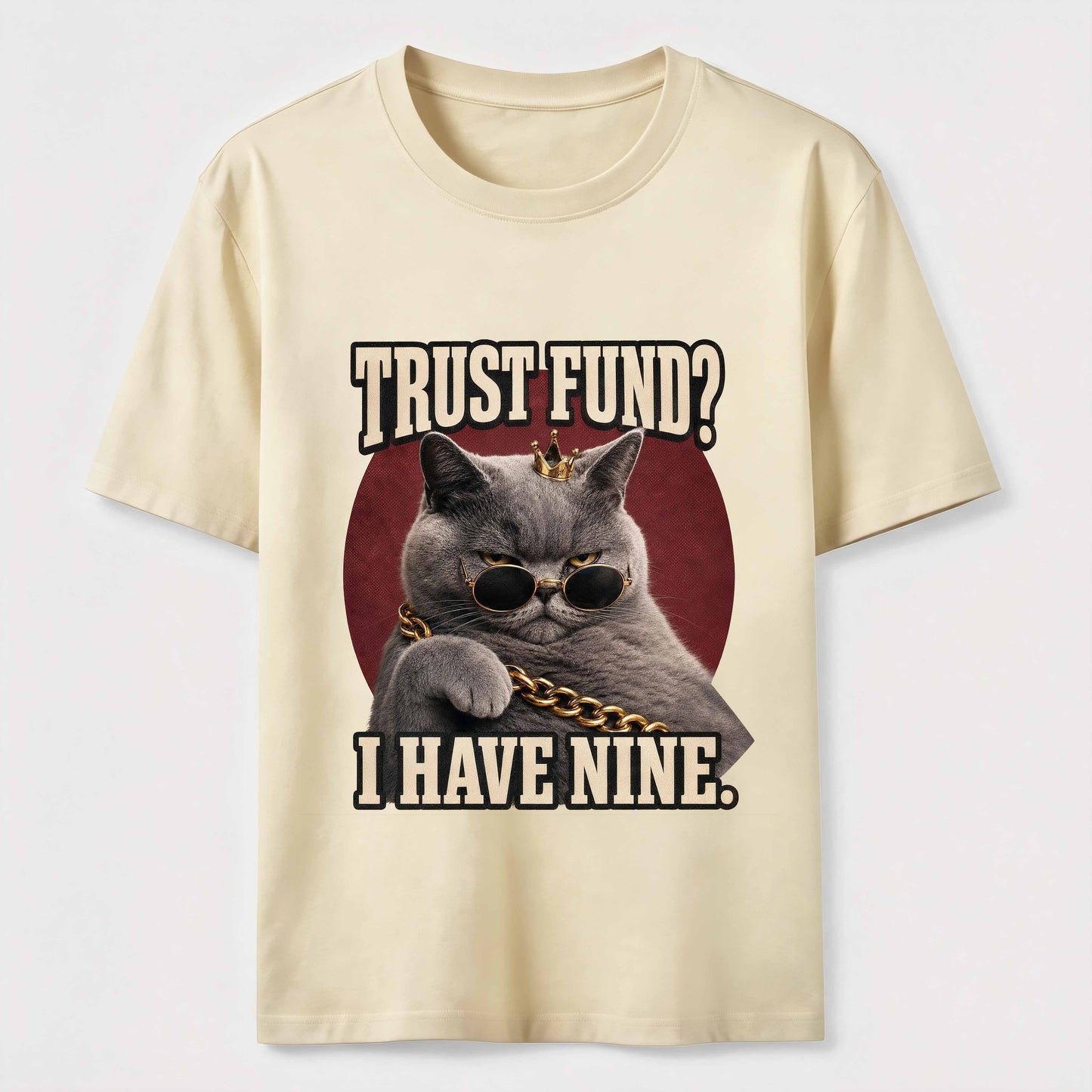 Trust Fund Nine Lives Cat Tee