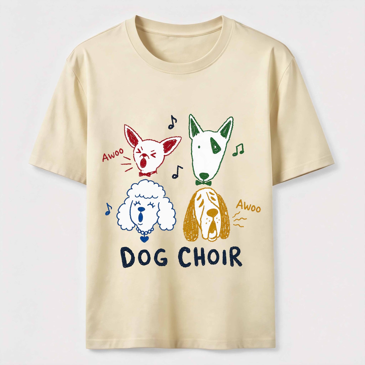 Dog Choir Funny Graphic Tee