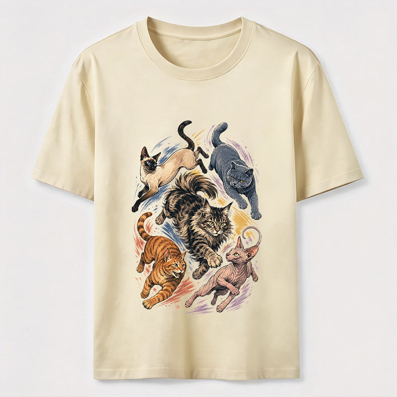 Cat Chase Squad Graphic Tee