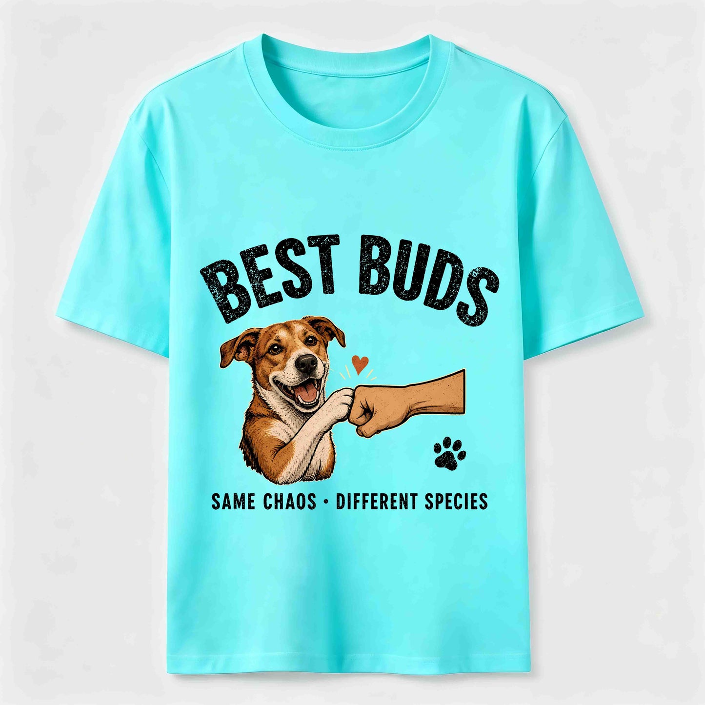 Best Buds Same Chaos Funny Dog T-Shirt