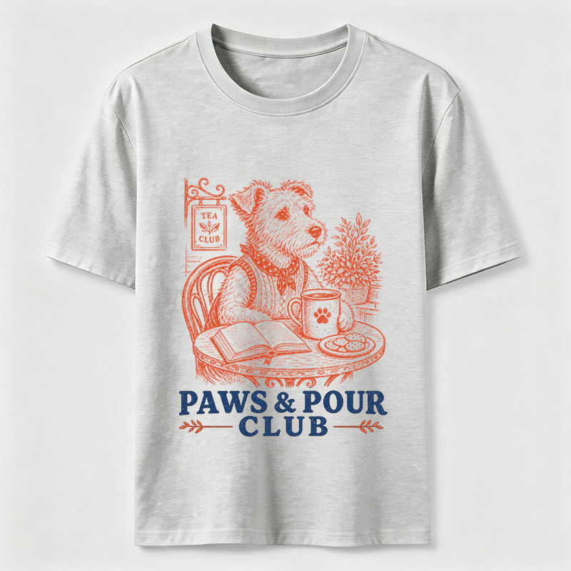 Paws And Pour Tea Dog Tee