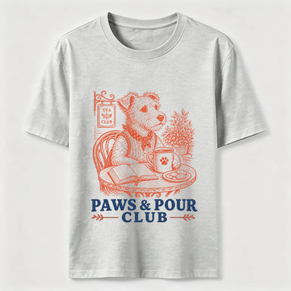 Paws And Pour Tea Dog Tee