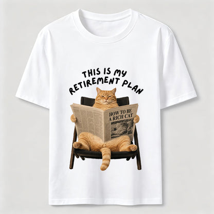 This Is My Retirement Plan Funny Cat T-Shirt