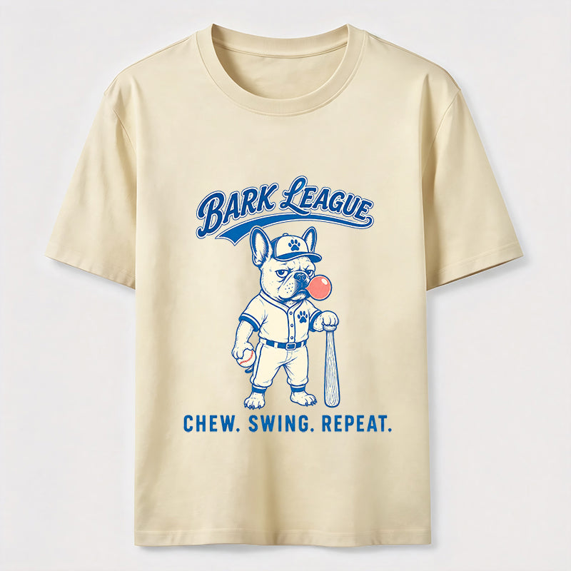 Bark League Baseball Dog Tee