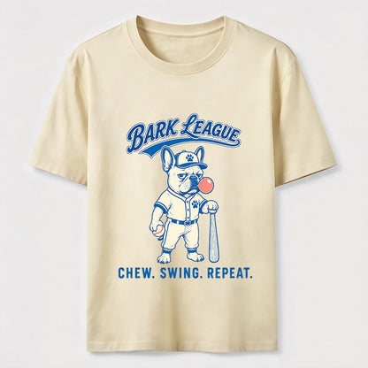 Bark League Baseball Dog Tee
