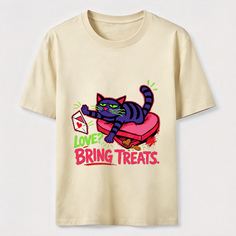 Love Means Treats Cat Tee
