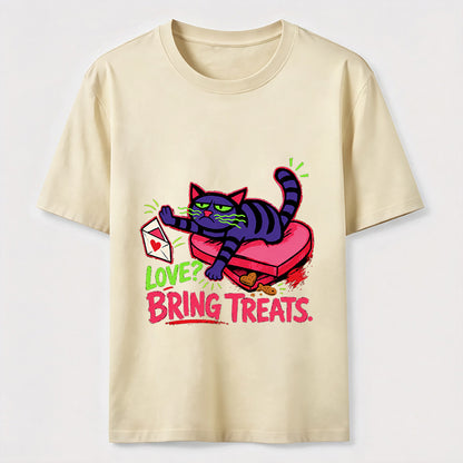 Love Means Treats Cat Tee