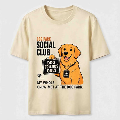 Dog Park Social Club Golden Retriever T-Shirt