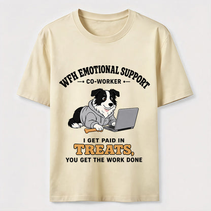 WFH Dog  Funny Emotional Support  T-Shirt