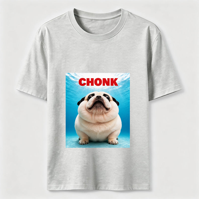 Certified Chonk Funny Pug Dog Lover Graphic T-Shirt