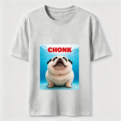Certified Chonk Funny Pug Dog Lover Graphic T-Shirt