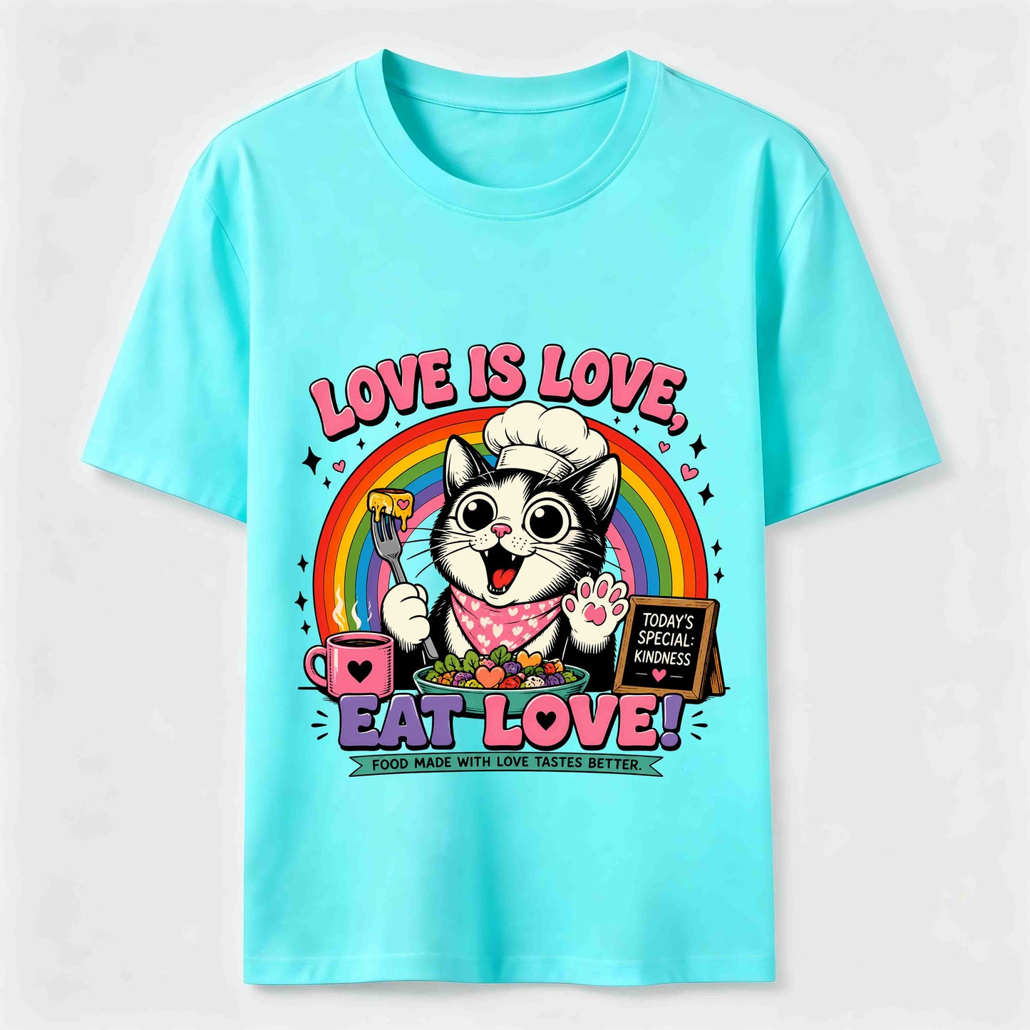 Eat Love Chef Cat Tee