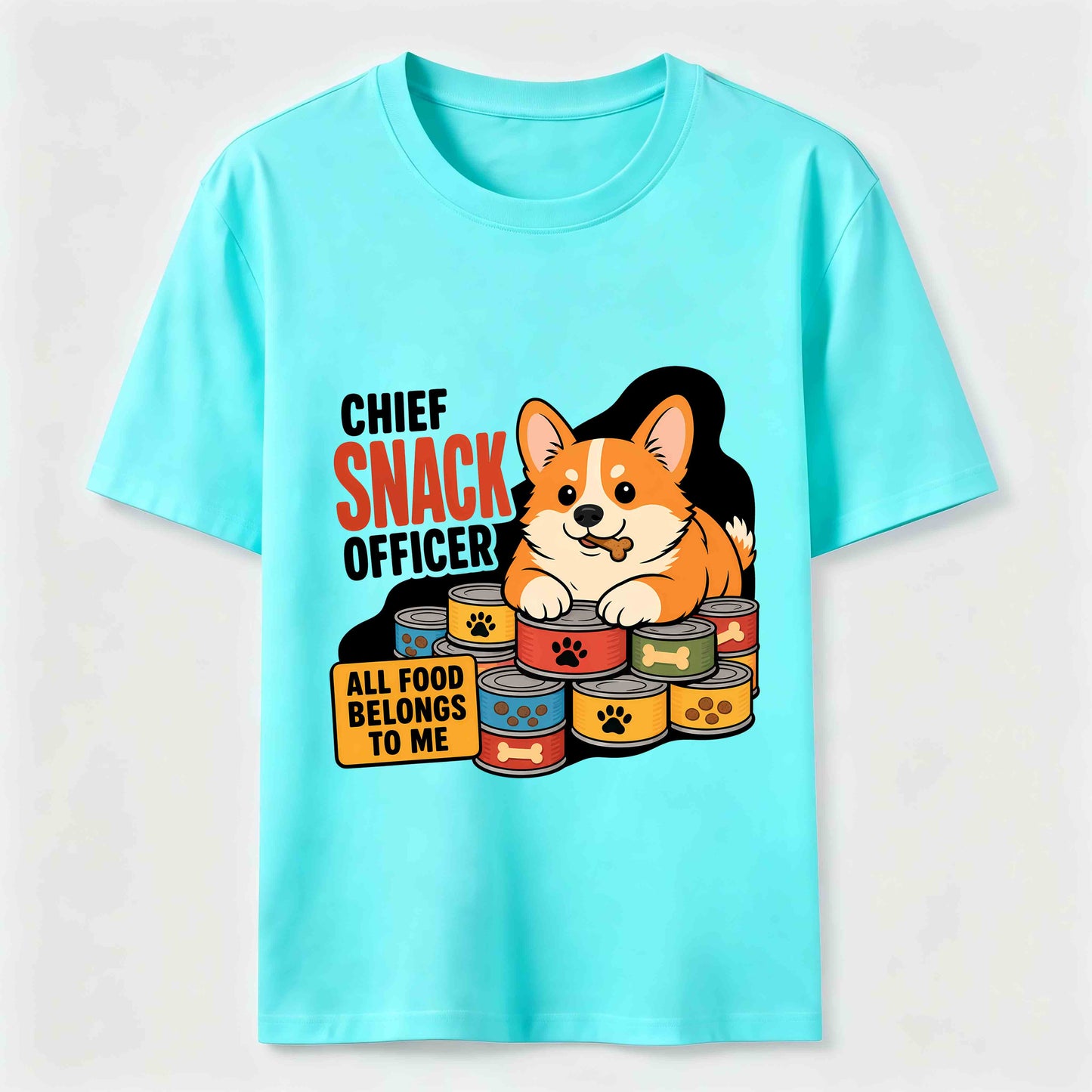 Chief Snack Officer Funny Corgi T-Shirt