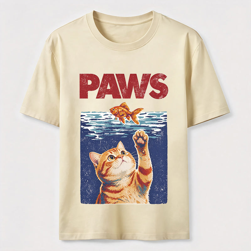 Cat And Fish Paw Reach Tee