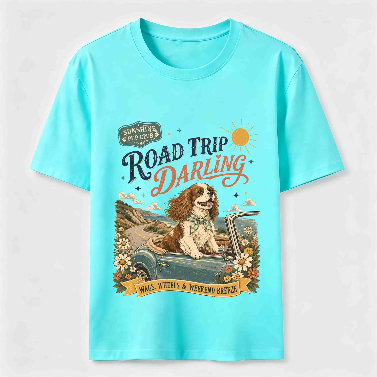 Road Trip Darling Dog Tee