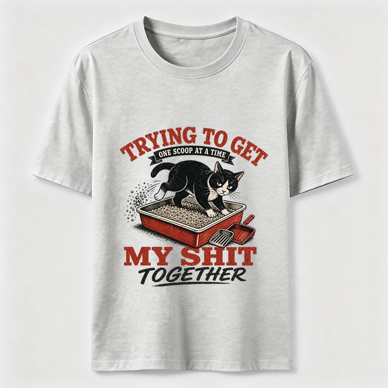 Trying To Get My Shit Together Cat Tee