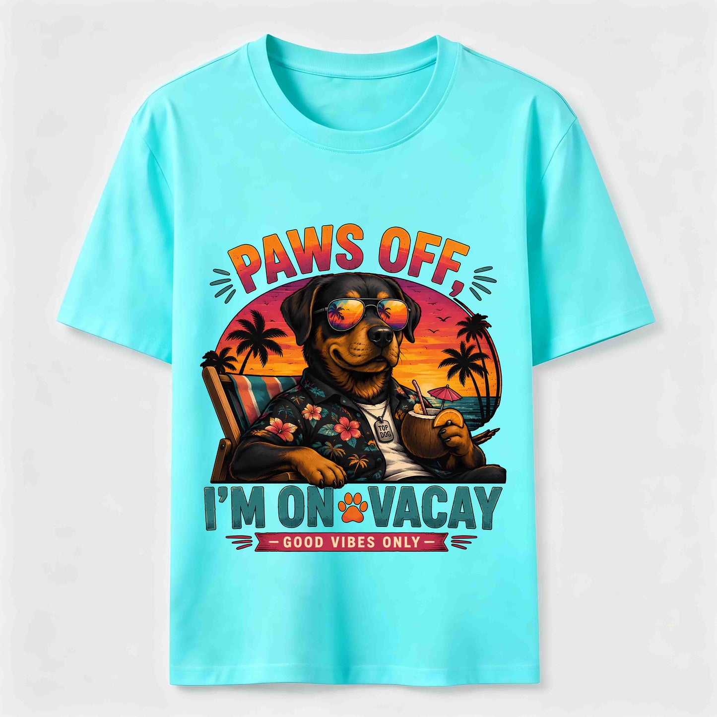 Paws Off I'm On Vacay Dog Tee